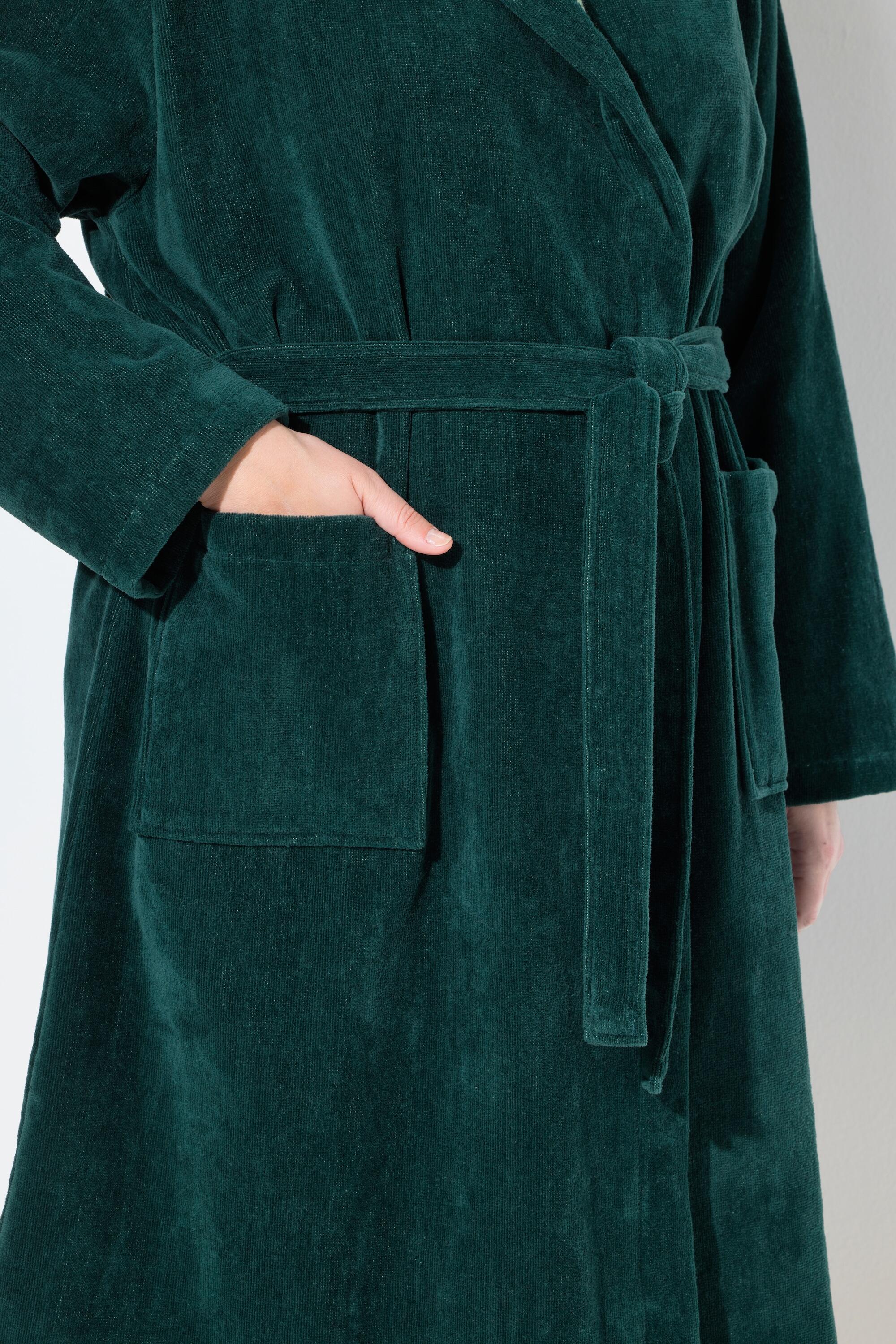 Femme Peignoir réversible en tissu éponge avec poches 4/6