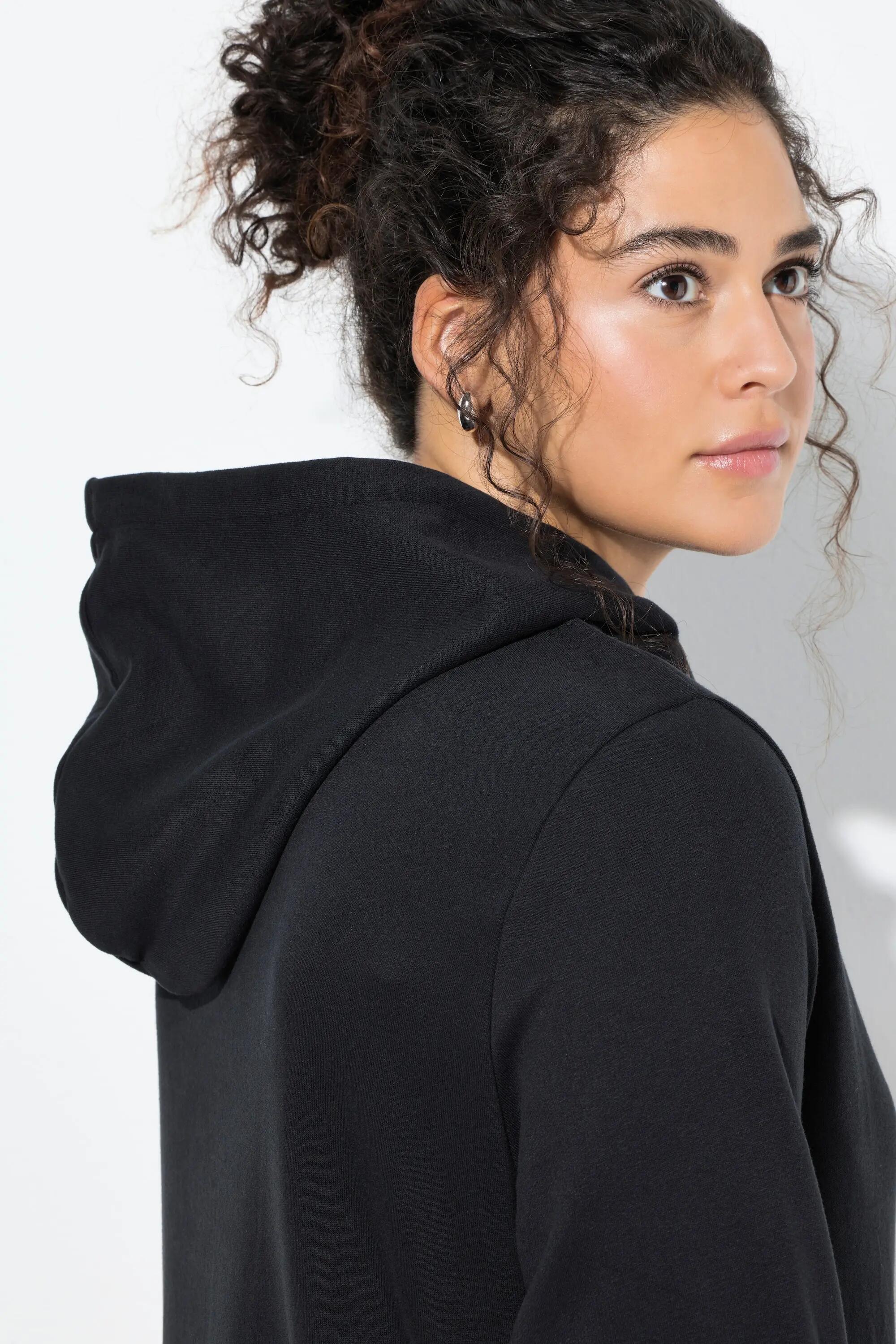 Dames Lange hoodie oversized capuchon lange mouw 9/13