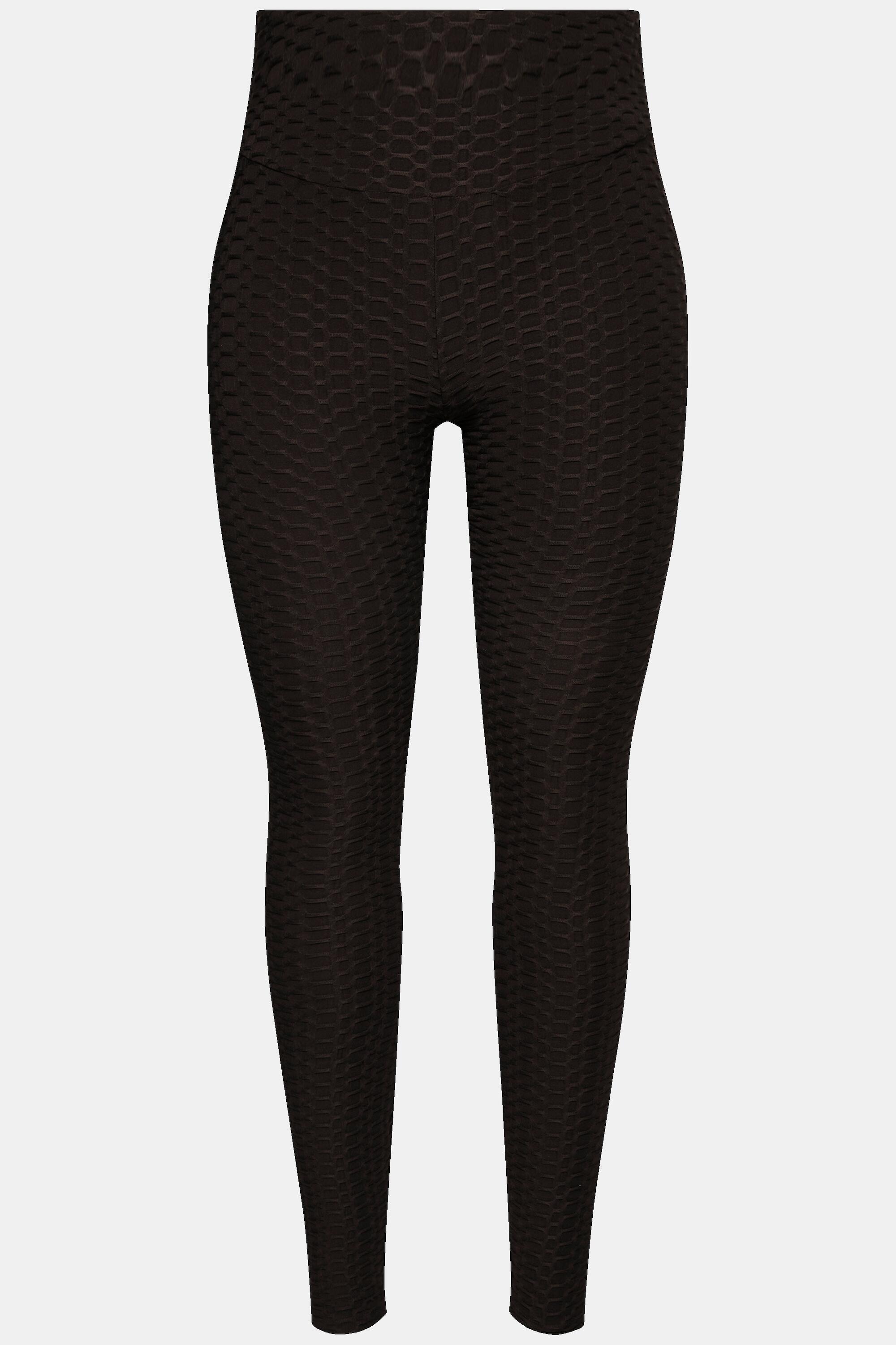 Femme Legging de sport taille haute matière texturée ceinture large et élastique 5/5