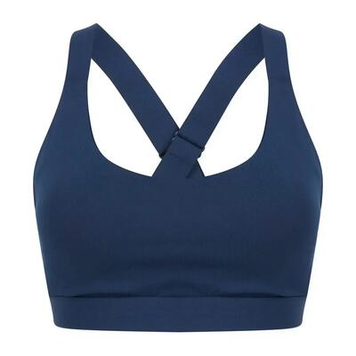 Dames medium impact sportbeha (zwart)