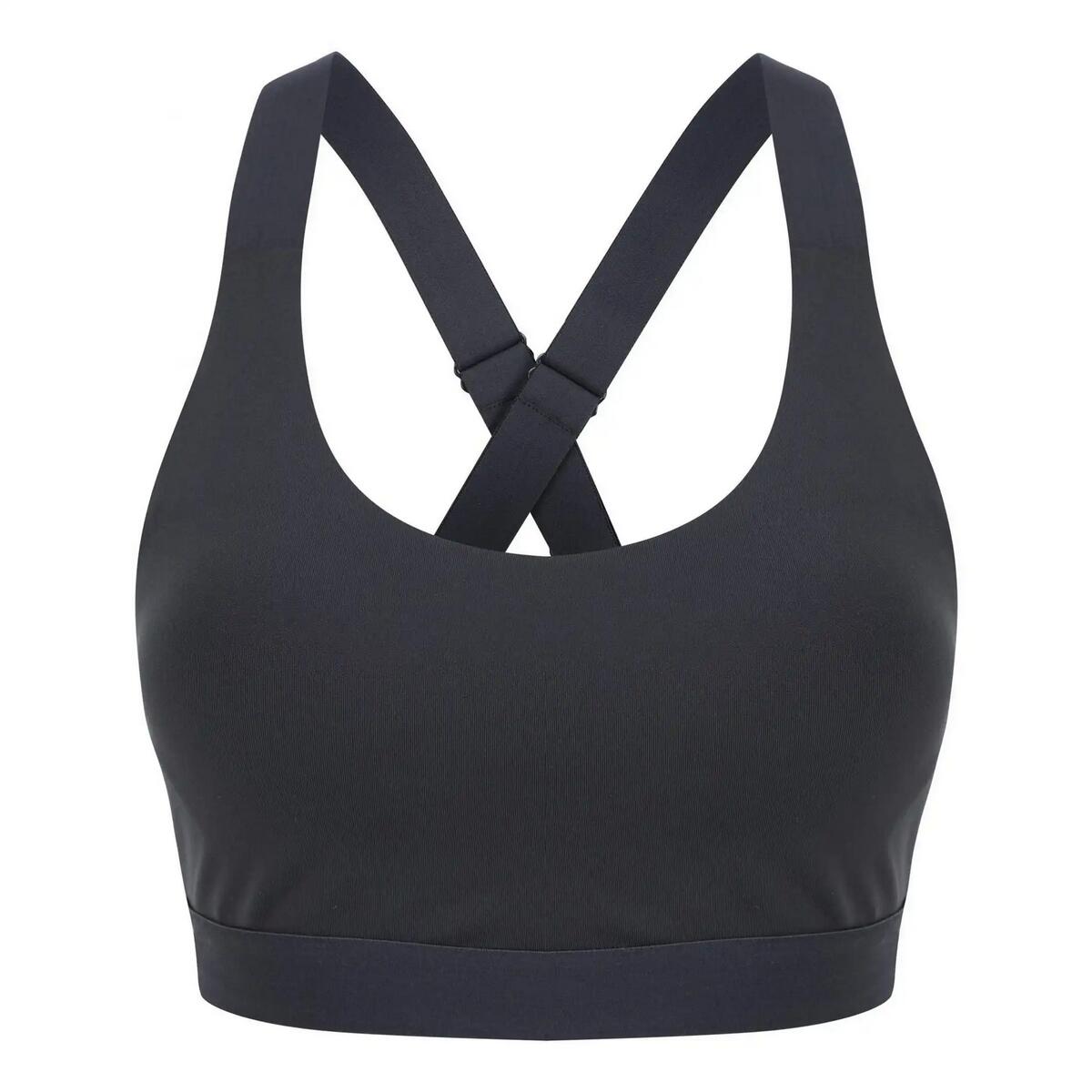 Tombo - Brassière De Sport Femme (gris Charbon) - Brassière - Gris|marron - Decathlon