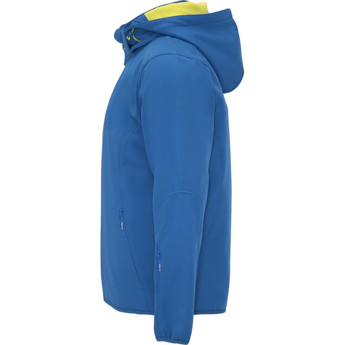 Veste Softshell SIBERIA Homme (Bleu Roi / Vert Néon) 3/4