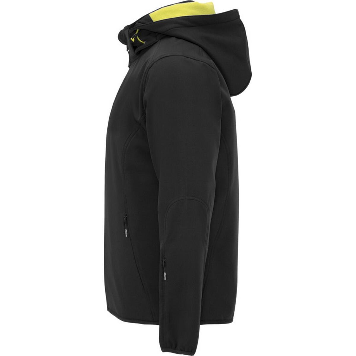 Veste Softshell SIBERIA Homme (Noir / Vert Néon) 3/4