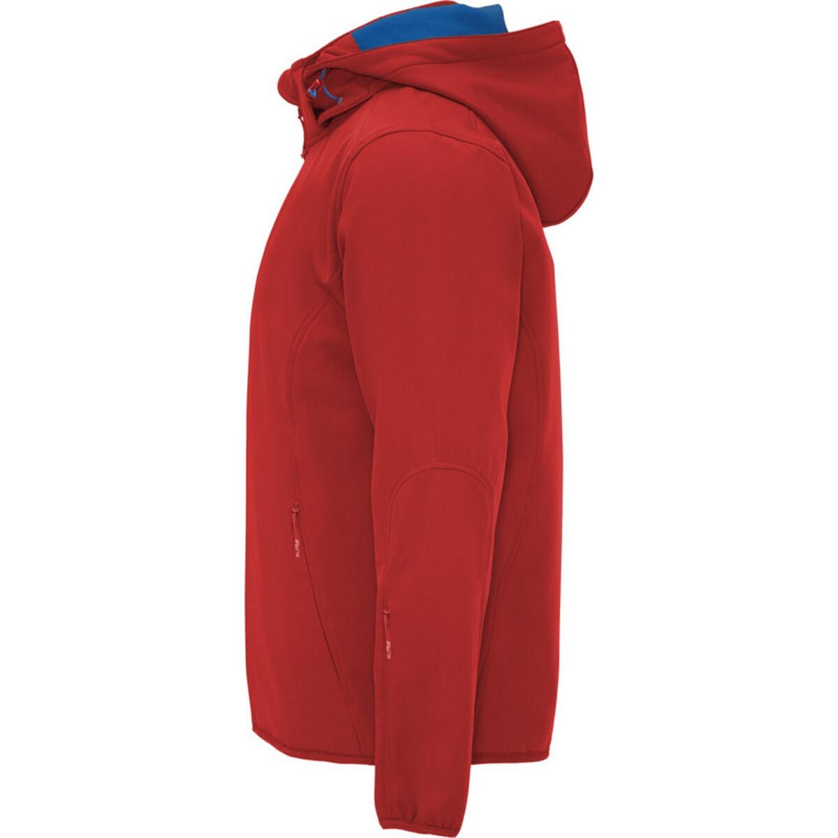 Heren Siberia Soft Shell Jas (Rood/rood/roodblauw) 3/4