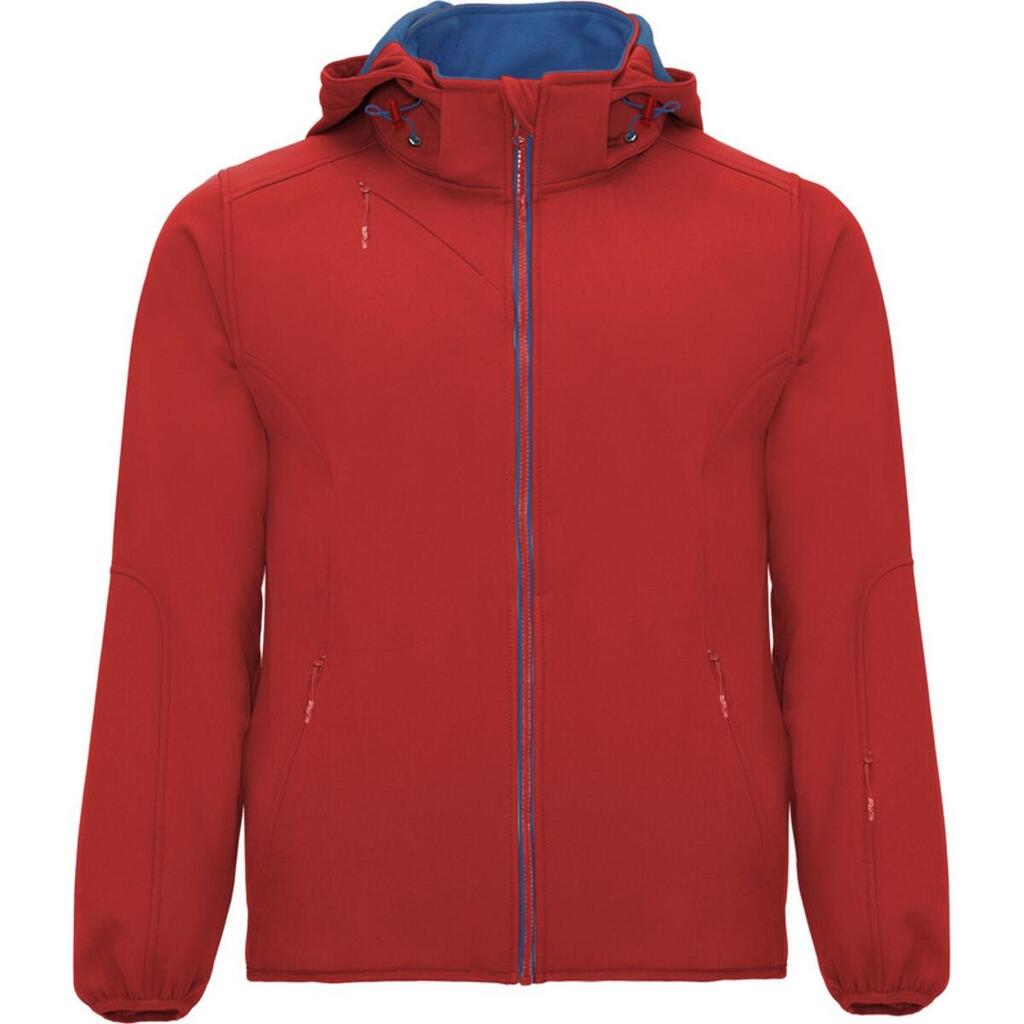 Mens Siberia Soft Shell Jacket (Red/Royal Blue)