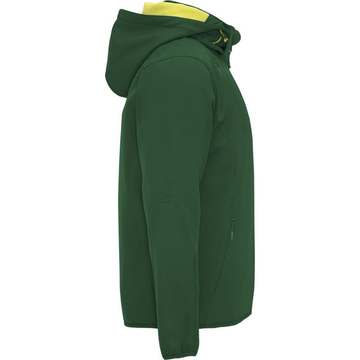 Veste Softshell SIBERIA Homme (Vert Bouteille / Vert Néon) 4/4
