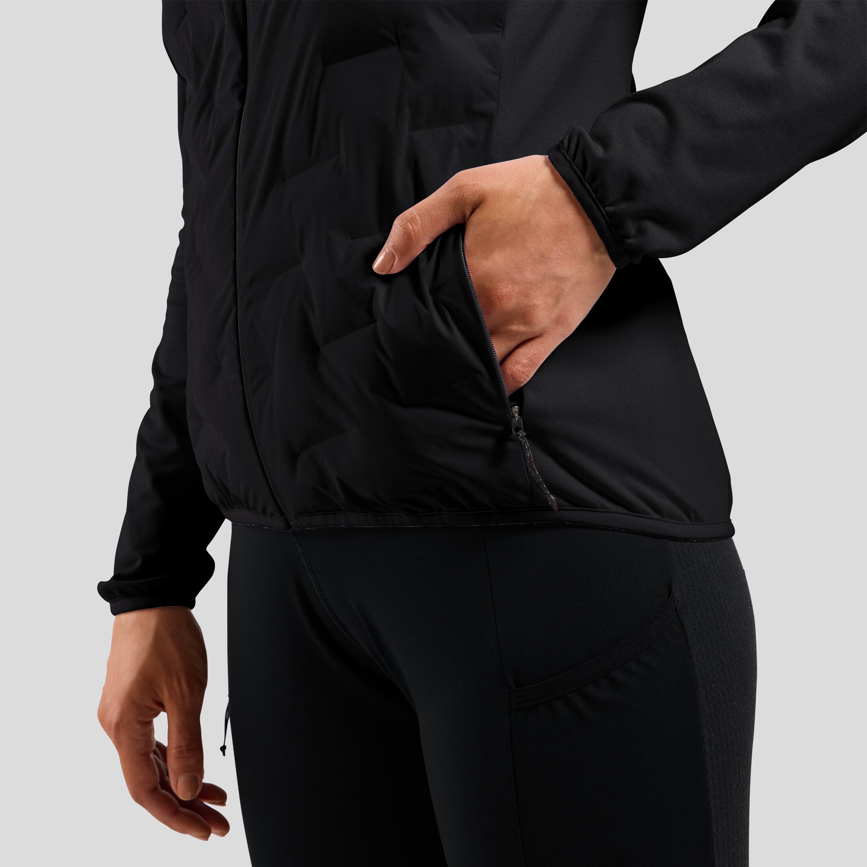 Zeroweight Insulator hybride mid layer met capuchon en rits ODLO 3/13