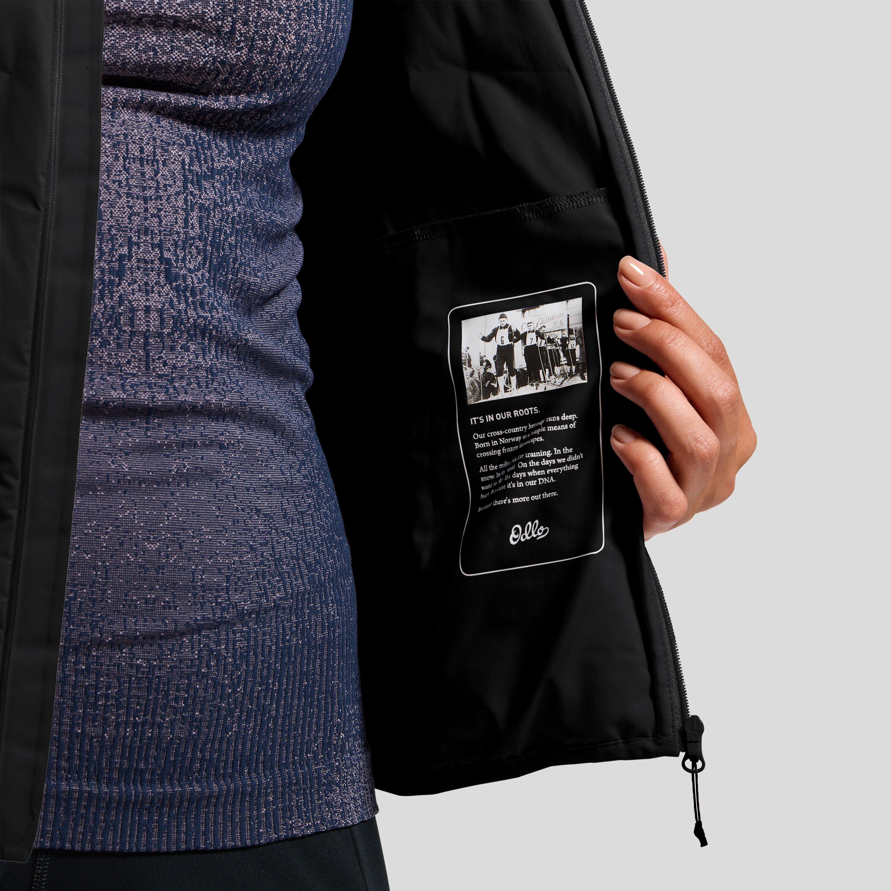 Zeroweight Insulator hybride mid layer met capuchon en rits ODLO 4/13