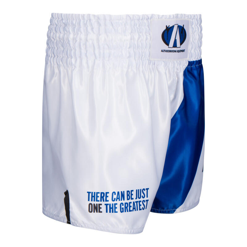 Ali's Fightgear 'Legacy' Kickboksshort M - Blauw/Wit 3/5