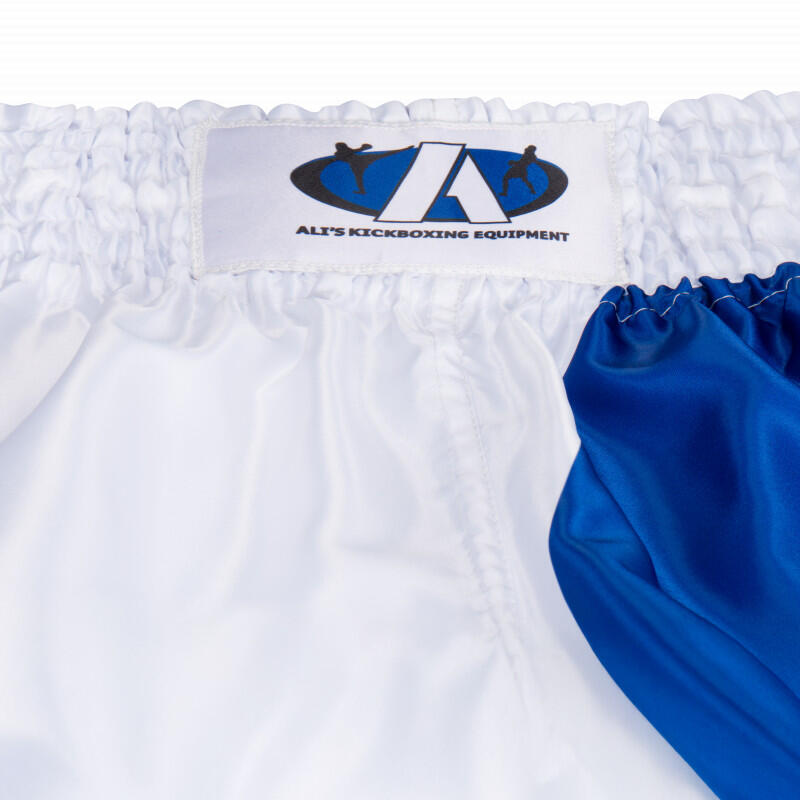 Ali's Fightgear 'Legacy' Kickboksshort M - Blauw/Wit 5/5
