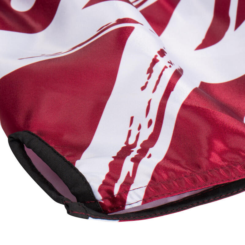 Short de kickboxing Gladts « Gladion » – M – bordeaux/blanc 3/4