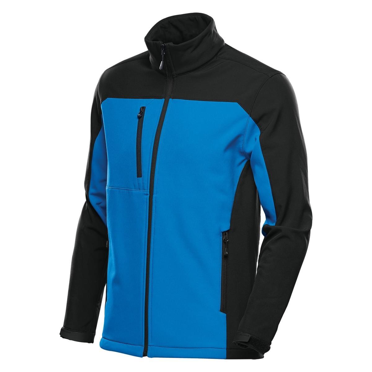 Cascatas Casaco de concha mole para hoHomem (Azul Índigo / Preto) 3/3