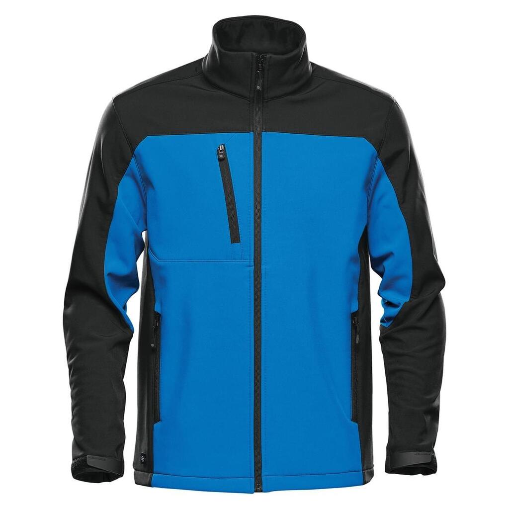 Mens Cascades Soft Shell Jacket (Azure Blue/Black)