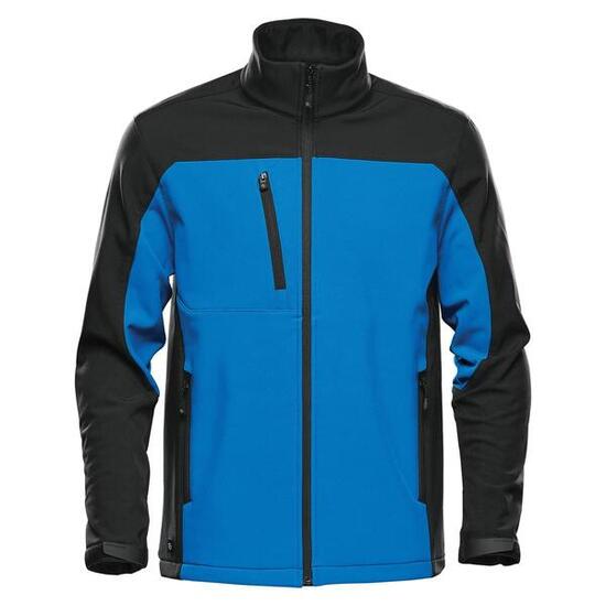 Cascades Soft Shell Jas voor heren (Azuurblauw/zwart)
