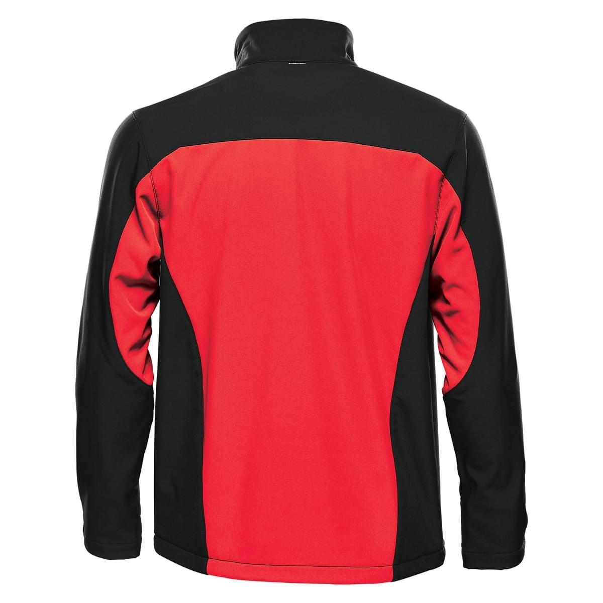 Cascatas Casaco de concha mole para hoHomem (Vermelho Brilhante / Preto) 2/3