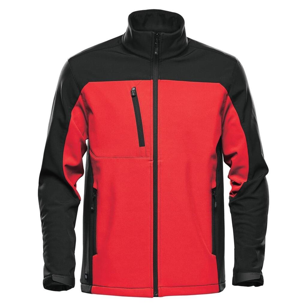 Mens Cascades Soft Shell Jacket (Bright Red/Black)