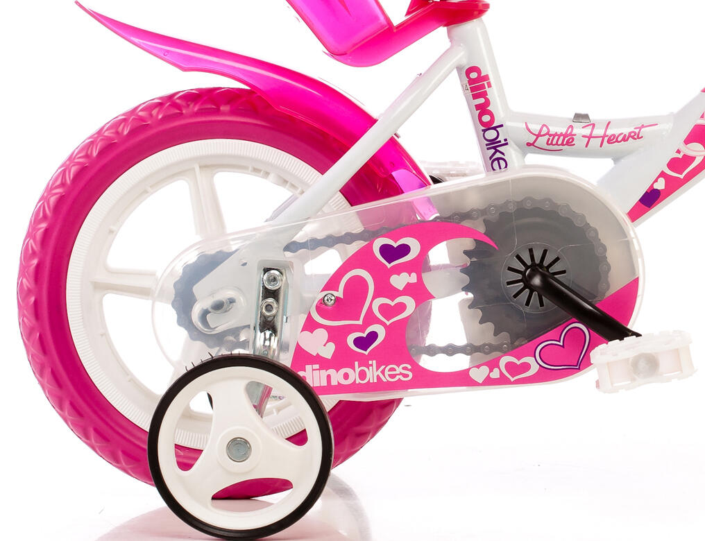 Bicicleta Niños 12 Pulgadas Hearts blanco 3 años 3/5