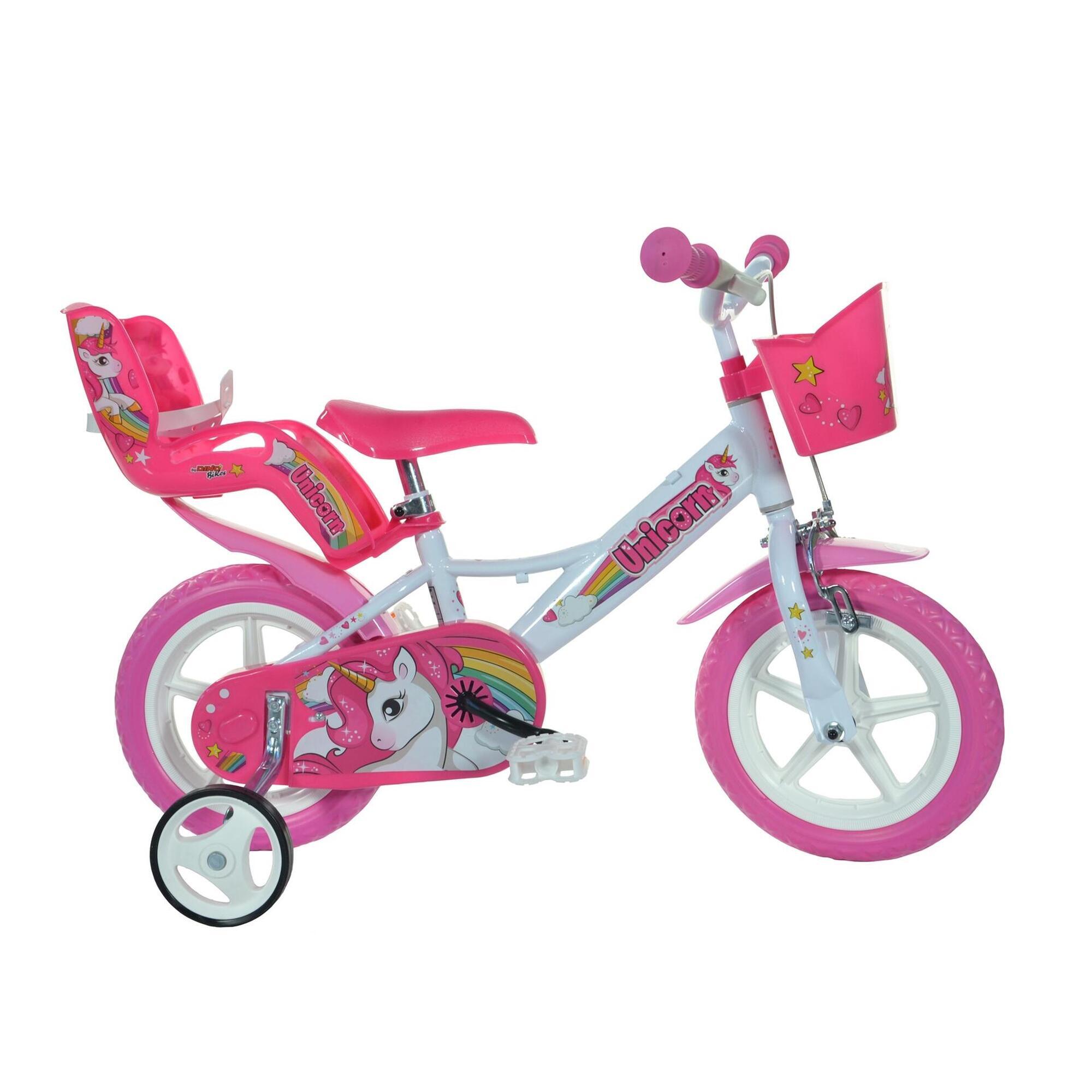 Dino Bikes - Velo Enfant 12 Pouces 3 Ans Unicorn - Vélo Enfant - Rose - 12" - Decathlon