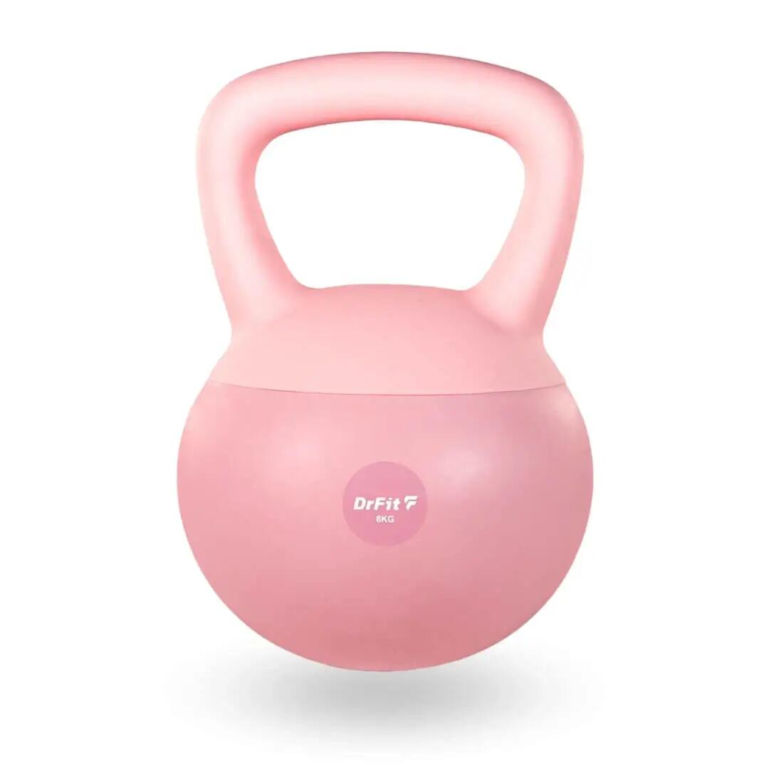 Zestaw DrFit siłowy: kettlebell 8 kg, podkładki, piłka sensoryczna 2/4