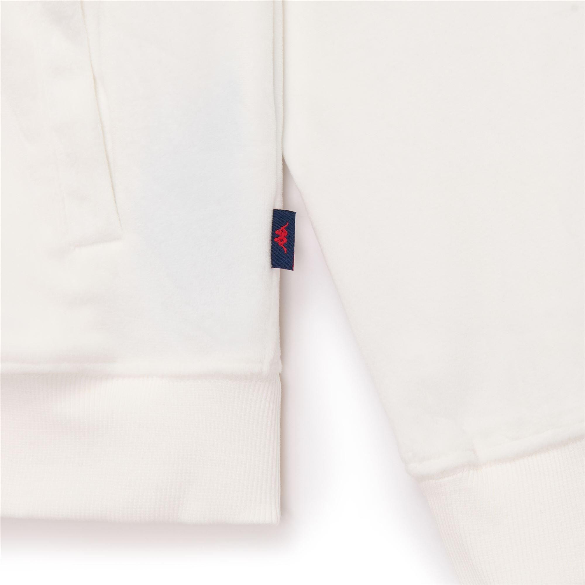 Felpa con zip da donna in poliestere bianco da lifestyle 4/6