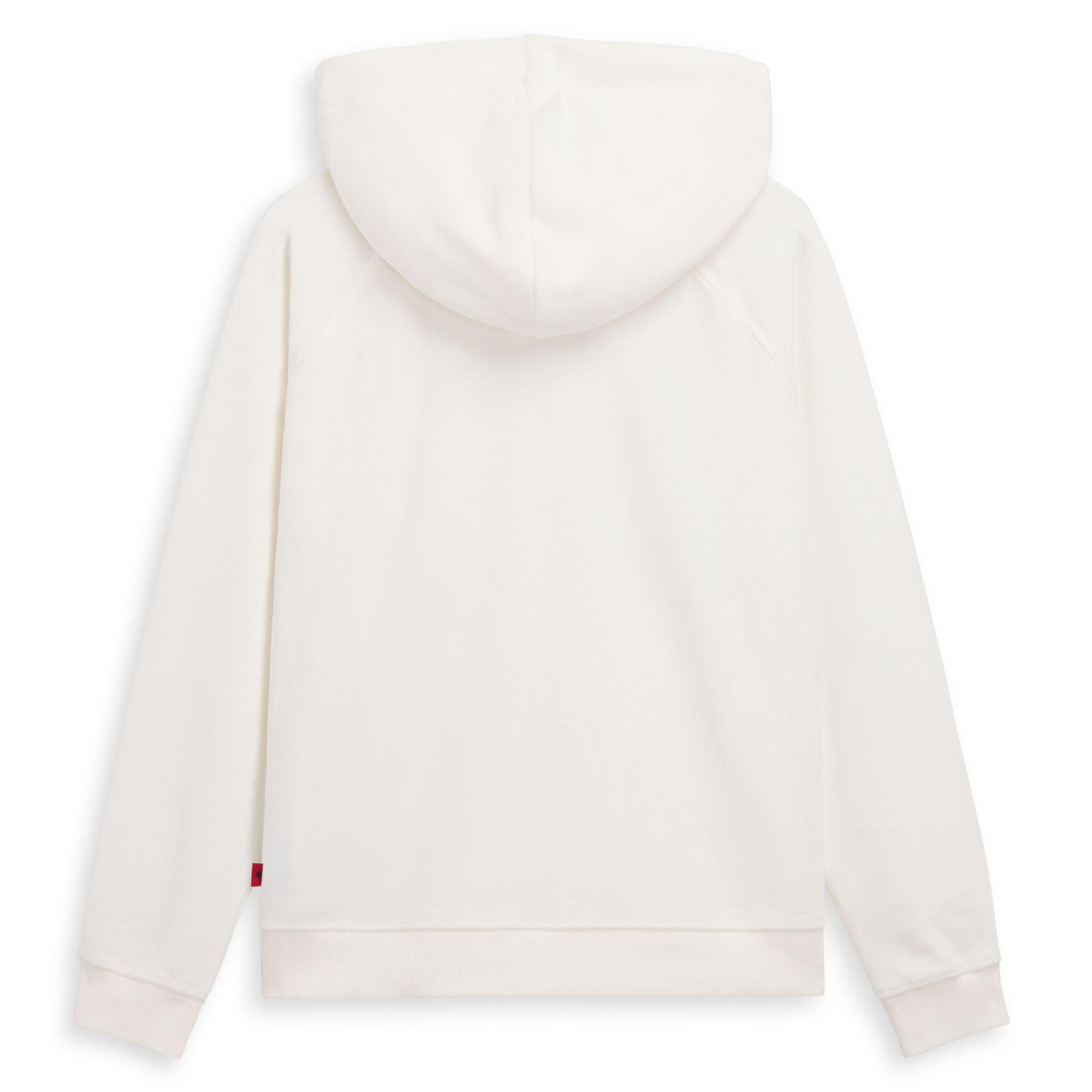 Felpa con zip da donna in poliestere bianco da lifestyle 3/6