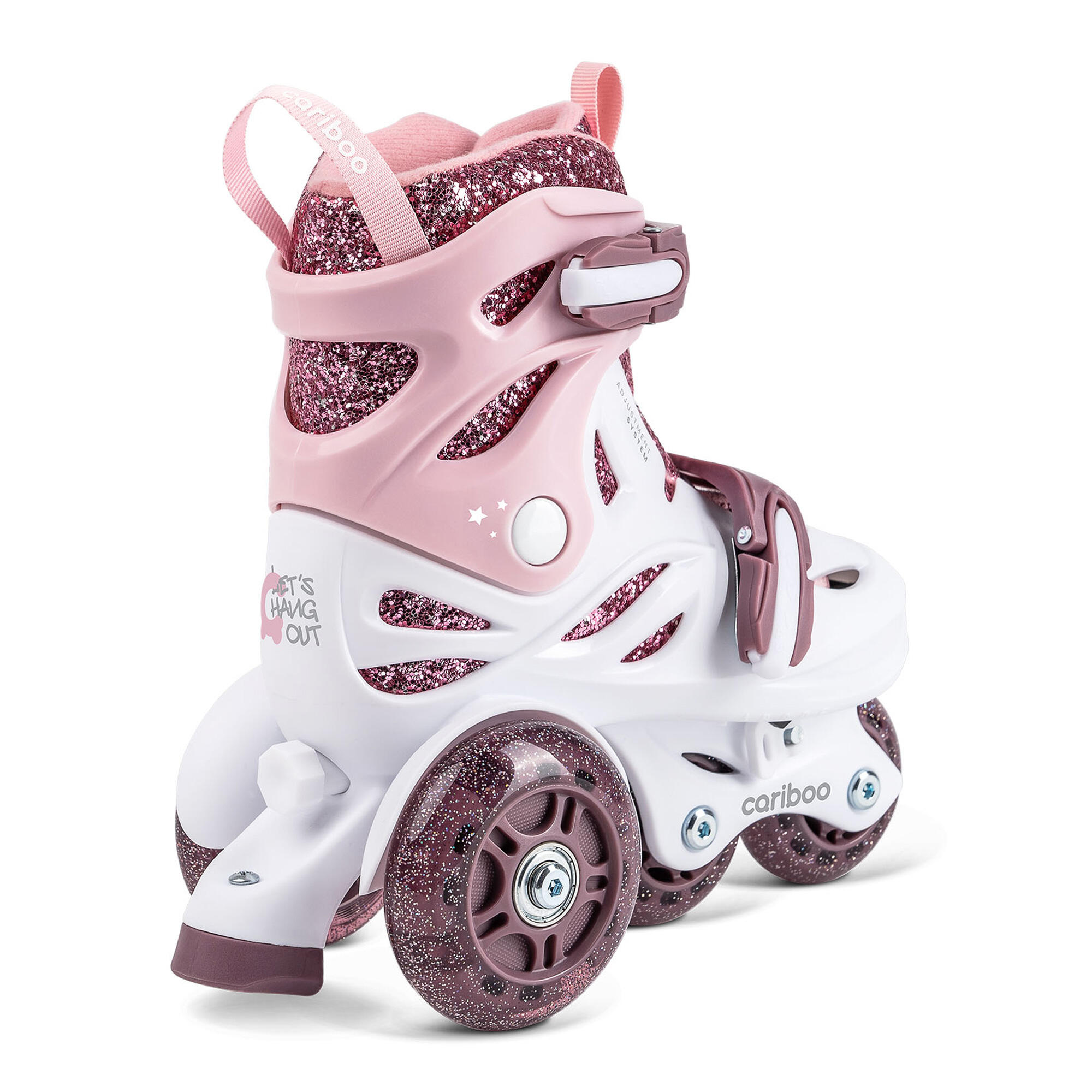 Set patins à roulettes enfants Cariboo Ballerina + protections violettes 5/8