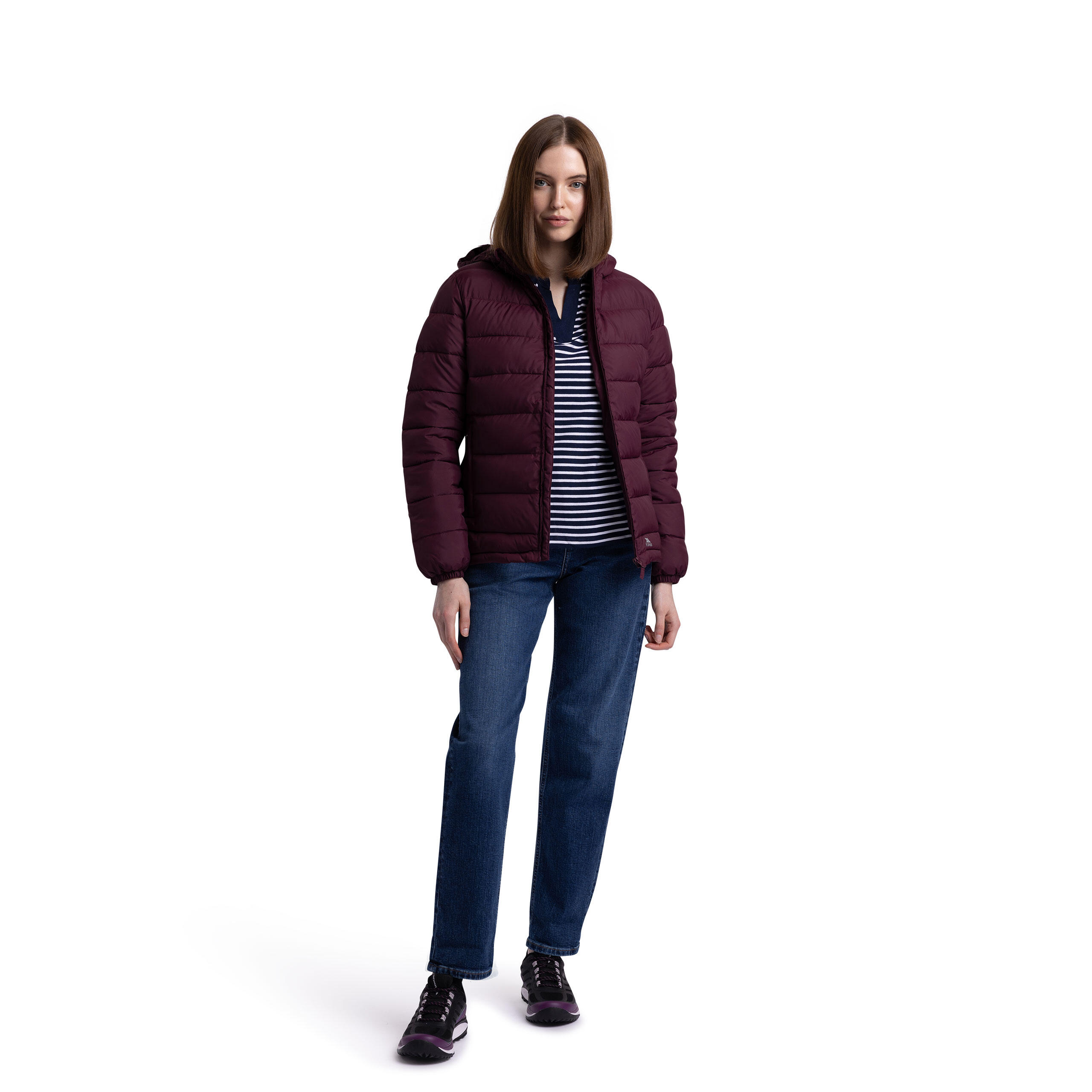 Womens Padded Jacket Casual with 2 Zip Pockets Elegant 4/5