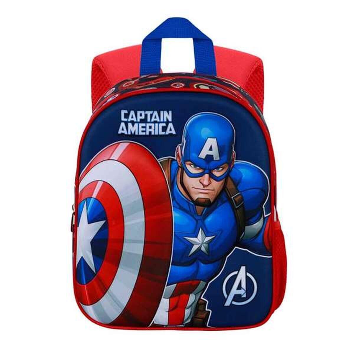 Mochila infantil Karactermania Marvel Captain America Patriot 3D 3/5