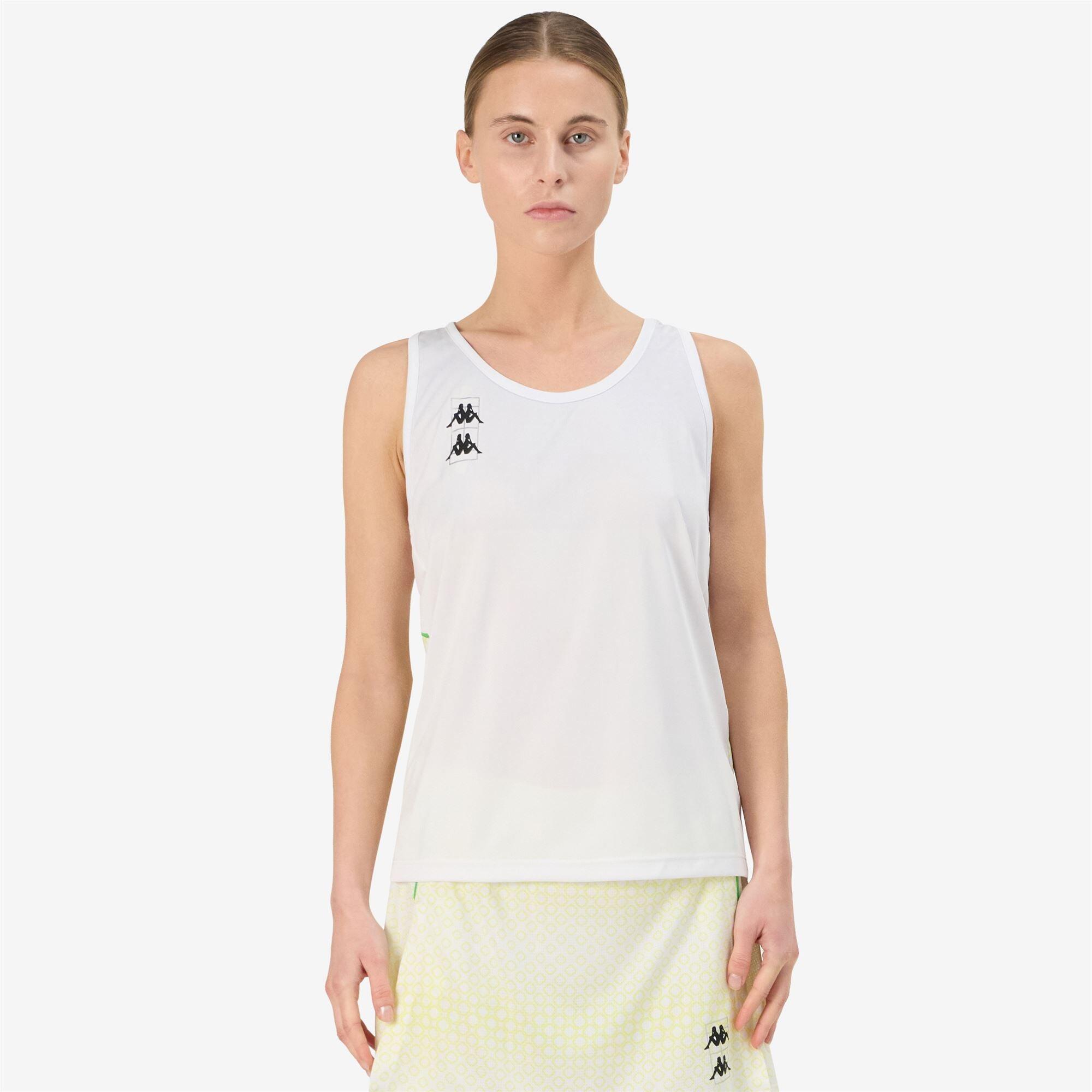 Canottiera da donna in poliestere bianco da padel 6/6
