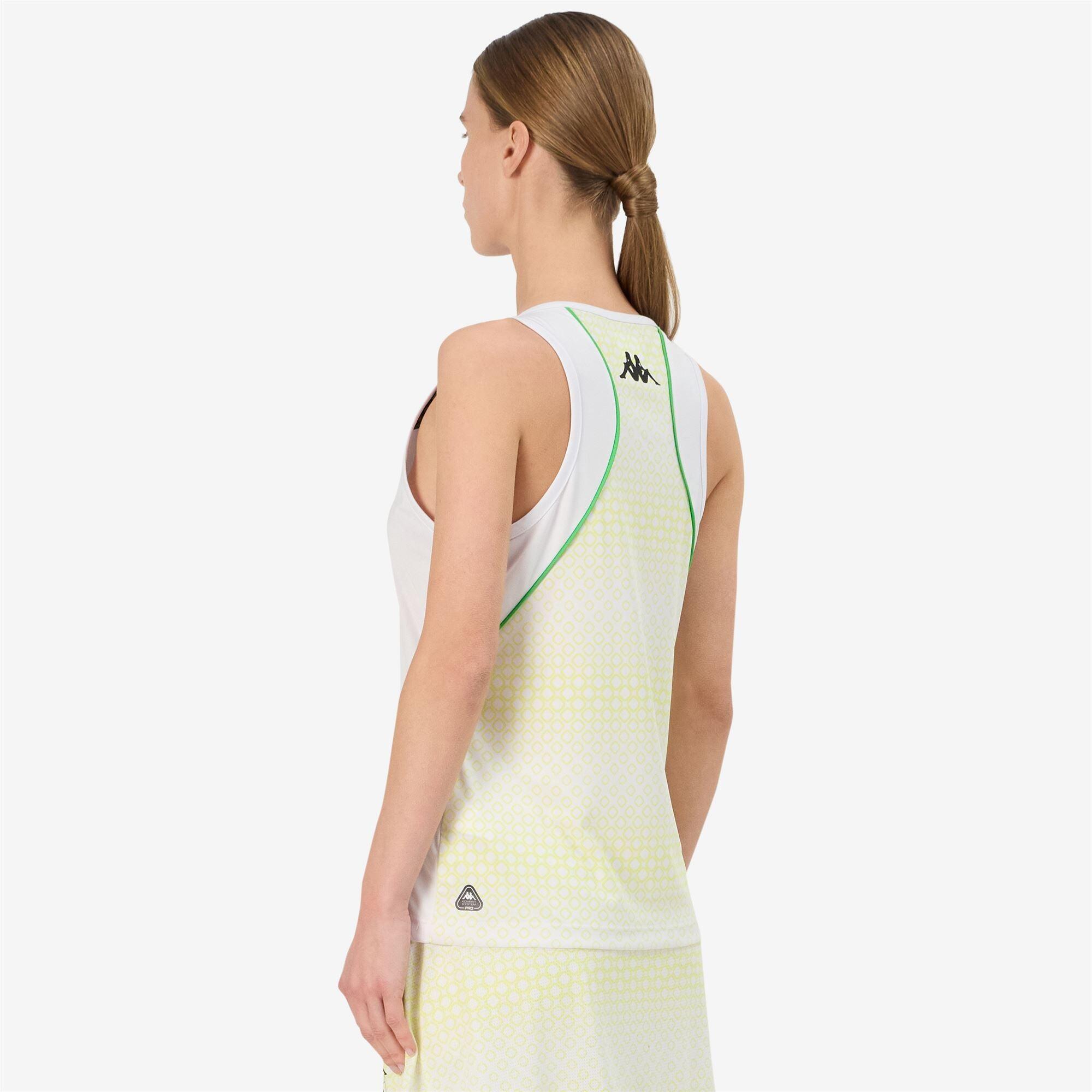 Canottiera da donna in poliestere bianco da padel 3/6