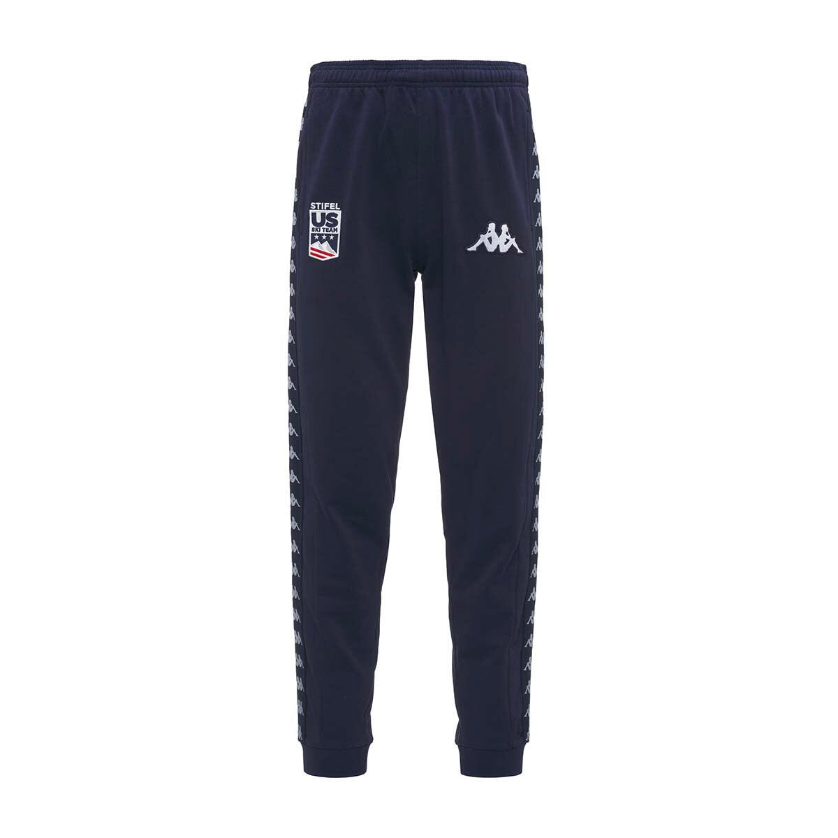 Kappa - Jogging 222 Banda Arufinzip Homme Us Ski Team - Pantalons - Bleu - Decathlon