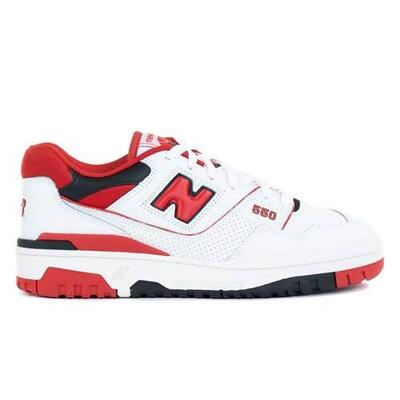Scarpe uomo new balance 550 - bianco/rosso