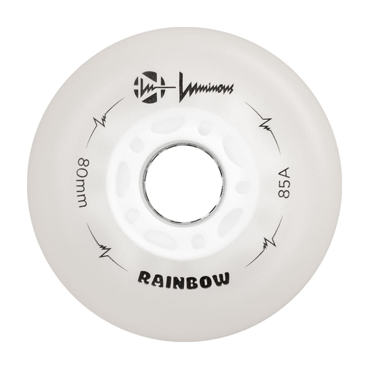LUMINOUS Roue Inline 85A Arc en ciel Blanc [x4] 2/6