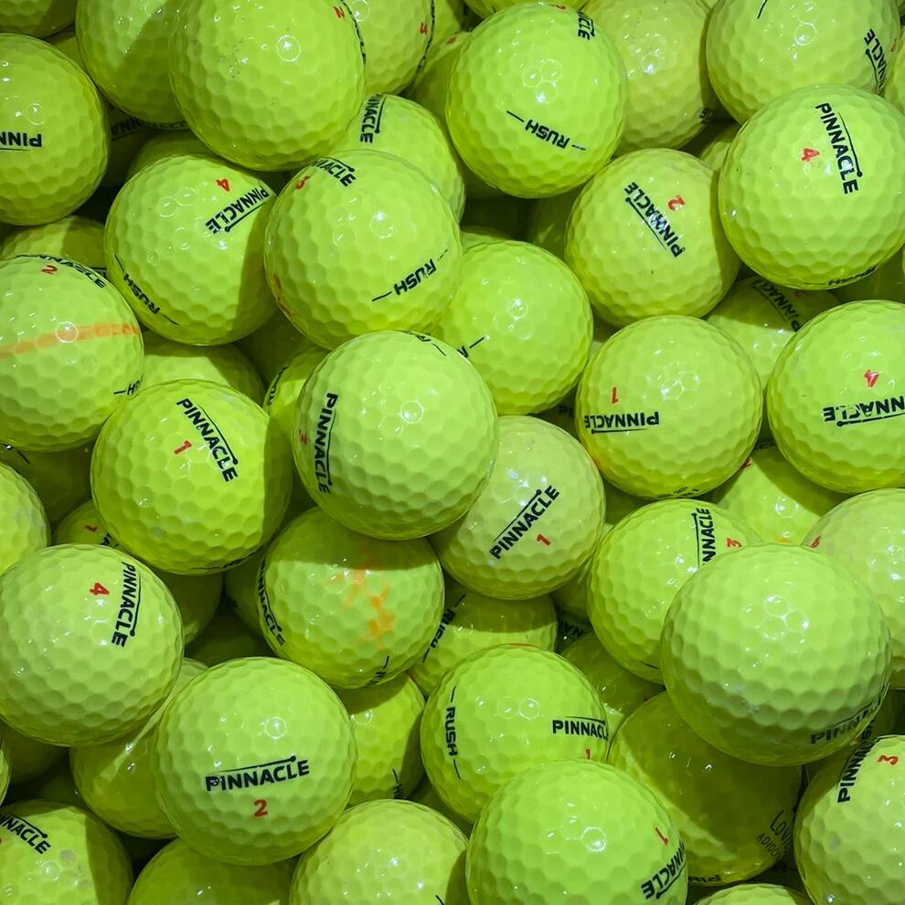 24 gebruikte Pinnacle Rush gele golfballen – Lakeballs 2/2
