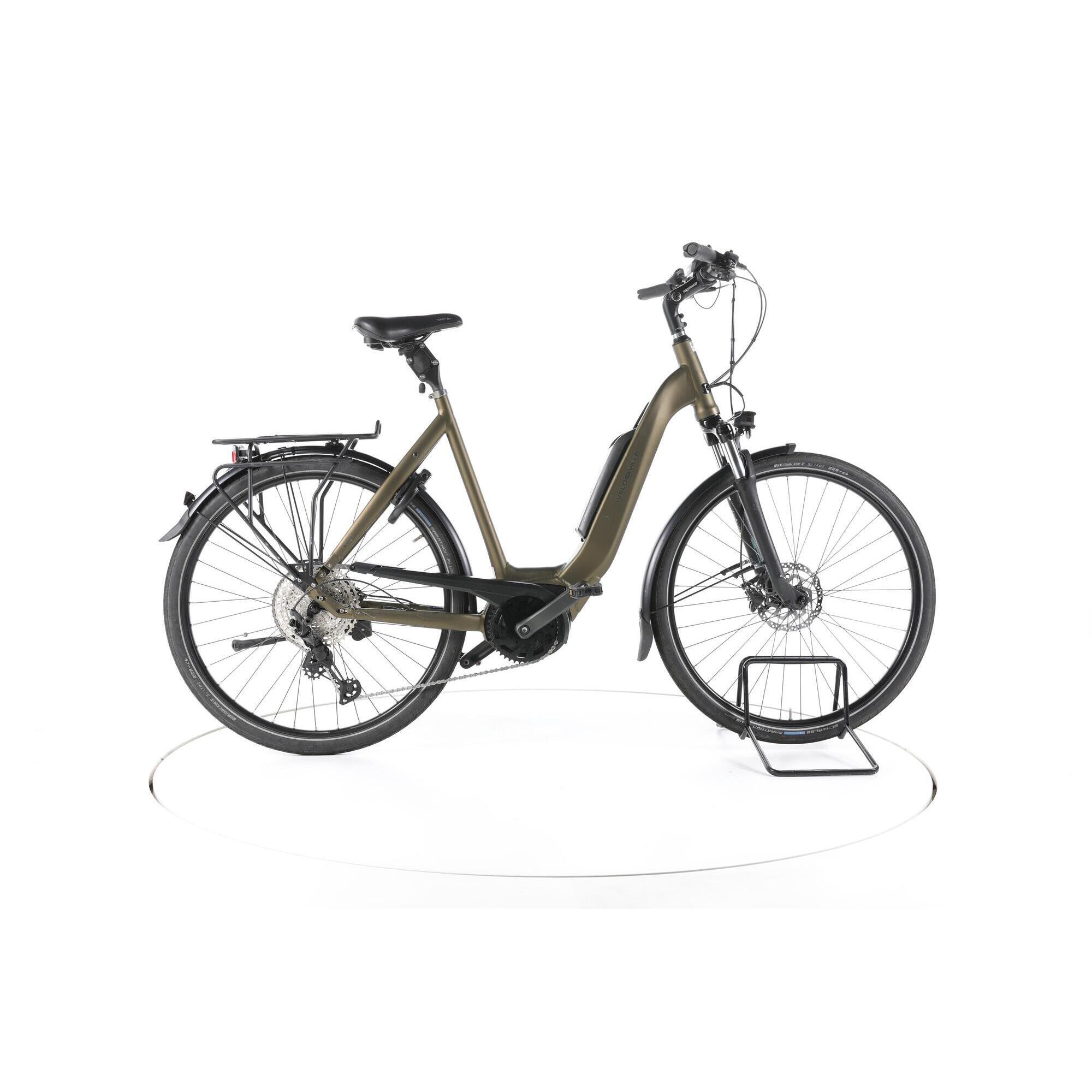 Velo De Ville - Reconditionné - Velo De Ville Aeb 800 Trekking Vélo Entrée Basse - Très Bon - Vélo Tout Chemin - Marron - 60 - Decathlon