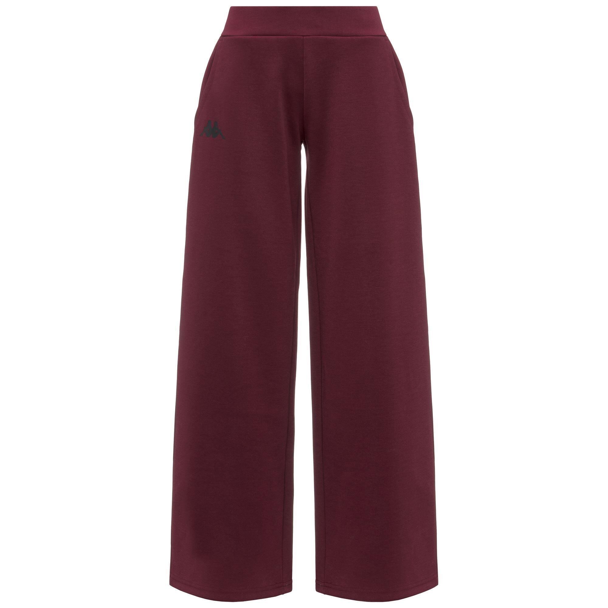 Pantaloni tuta da donna in poliestere rosso da palestra 2/6