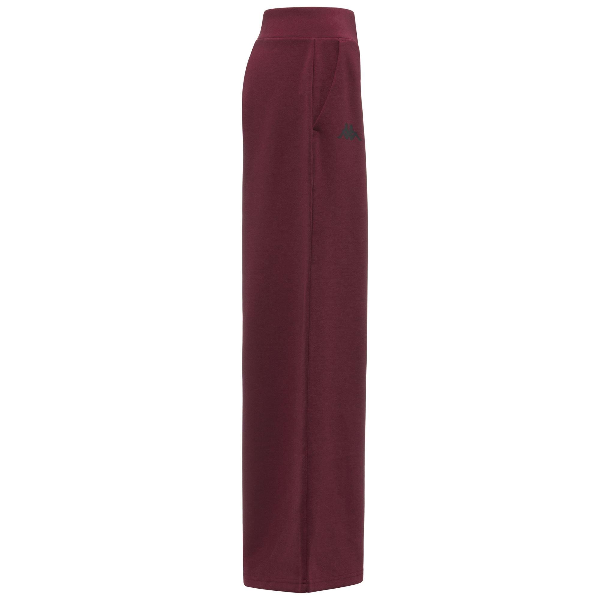 Pantaloni tuta da donna in poliestere rosso da palestra 3/6