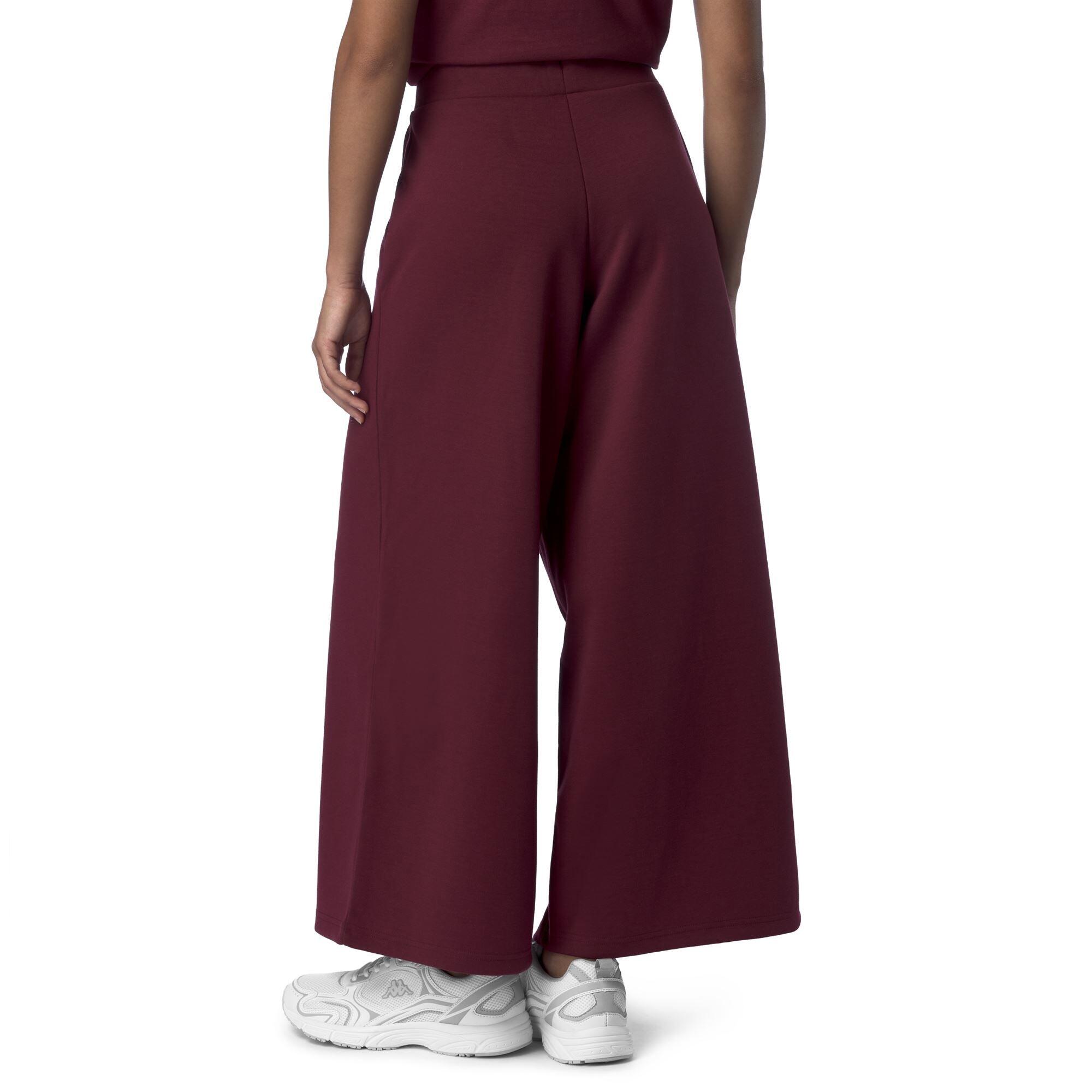 Pantaloni tuta da donna in poliestere rosso da palestra 6/6