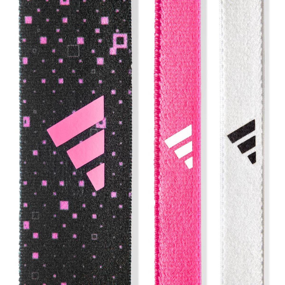 Adidas - Hairbands (Graphic) - Lucid Pink, White, Black 3/4