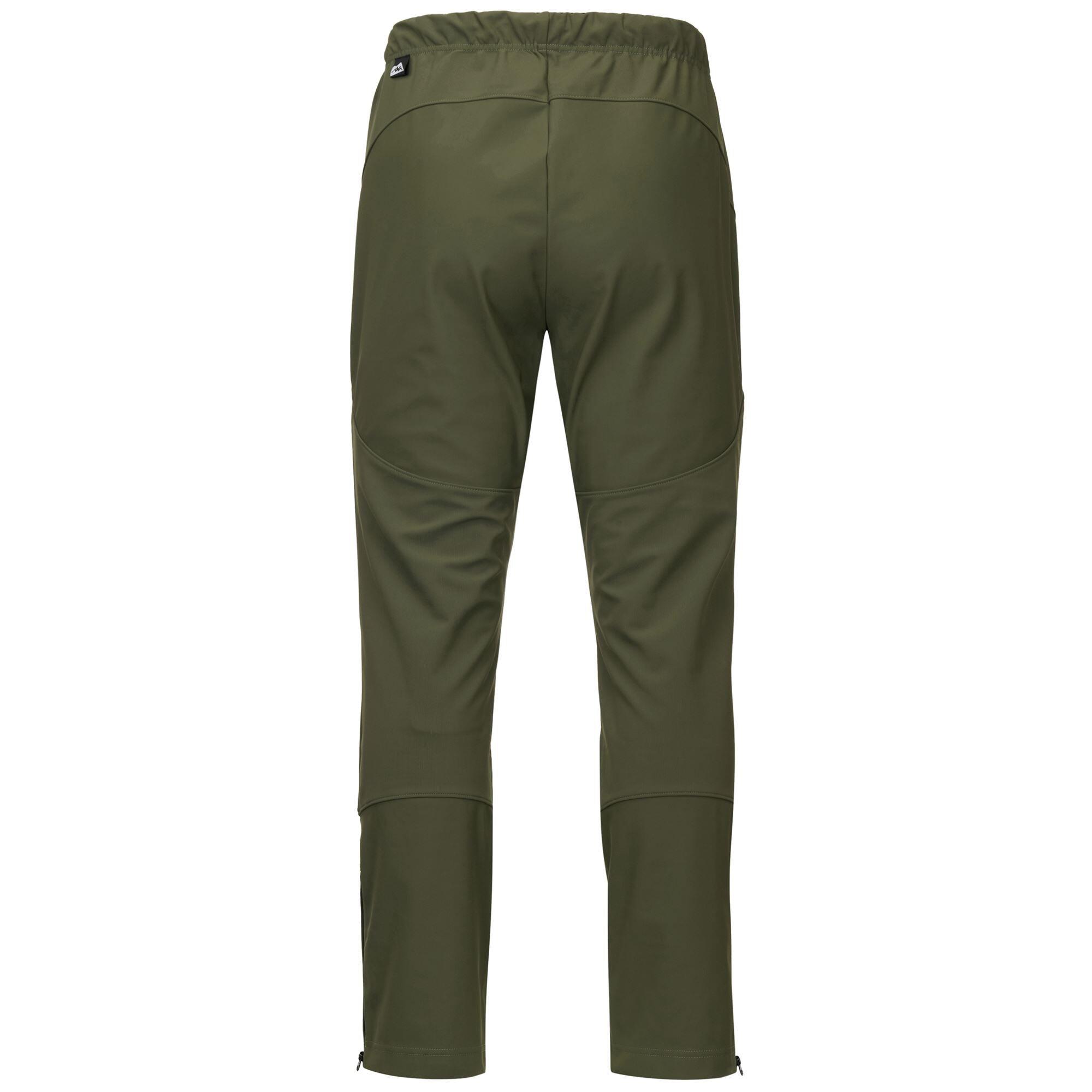 Pantaloni tuta da uomo in poliestere verde da sci 3/3