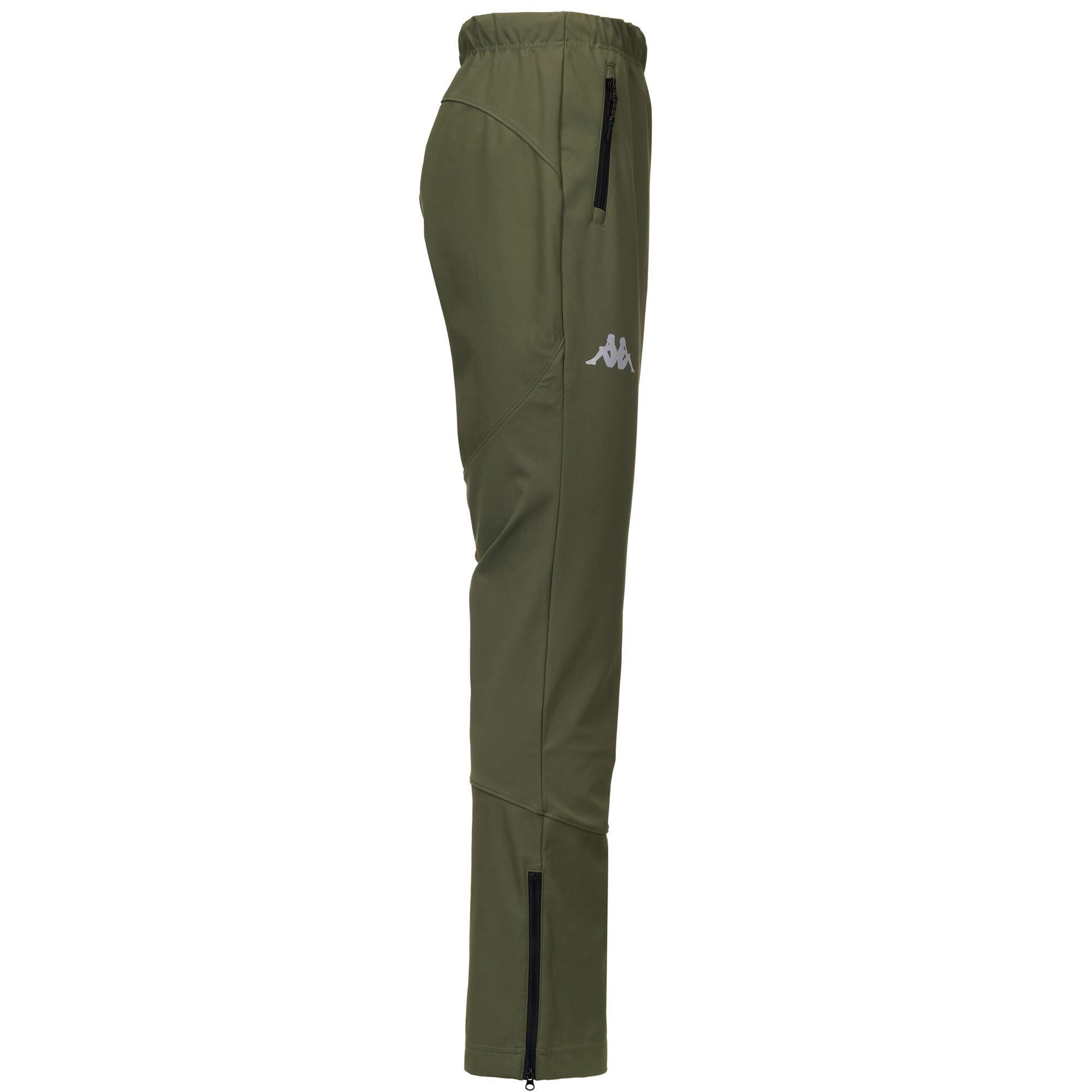 Pantaloni tuta da uomo in poliestere verde da sci 2/3