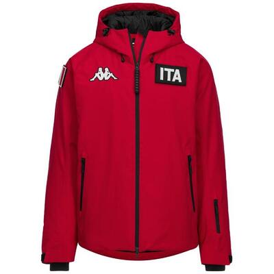 Giubbotto da uomo donna in poliestere blu da sci