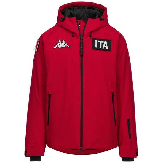 Giubbotto da uomo donna in poliestere blu da sci