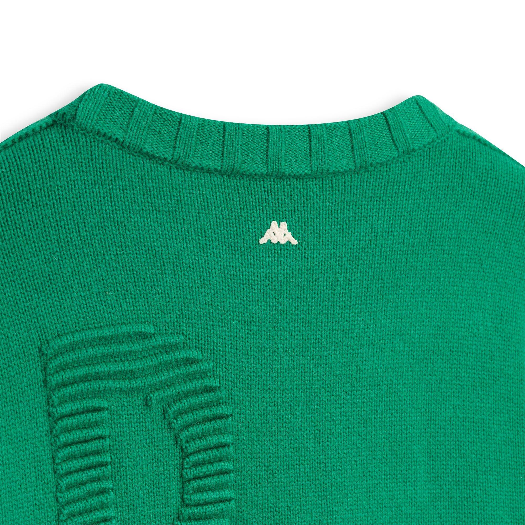 Maglione da uomo in lana verde da casual 3/3