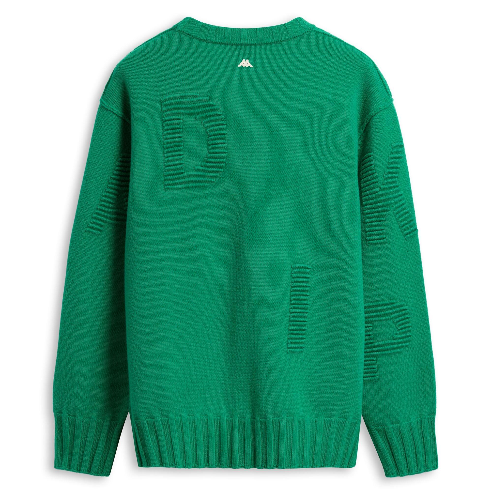 Maglione da uomo in lana verde da casual 2/3