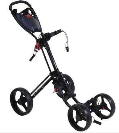 Quad Compact Golfwagen - Golftrolley - Schwarz