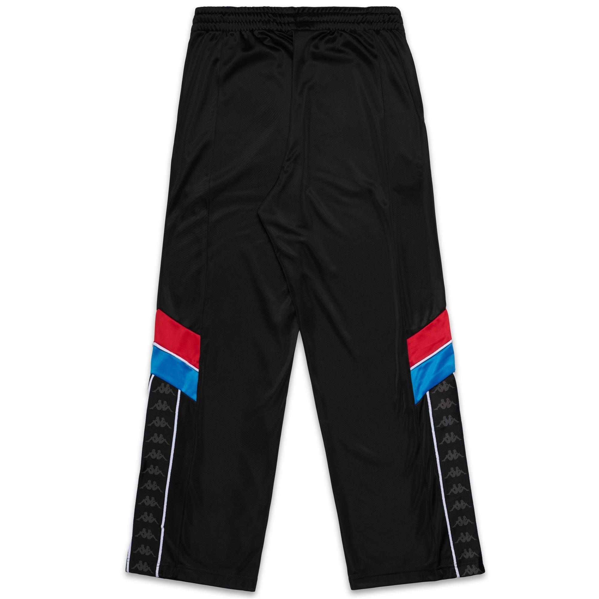 Pantaloni tuta da uomo in poliestere nero da streetwear sportivo 3/3