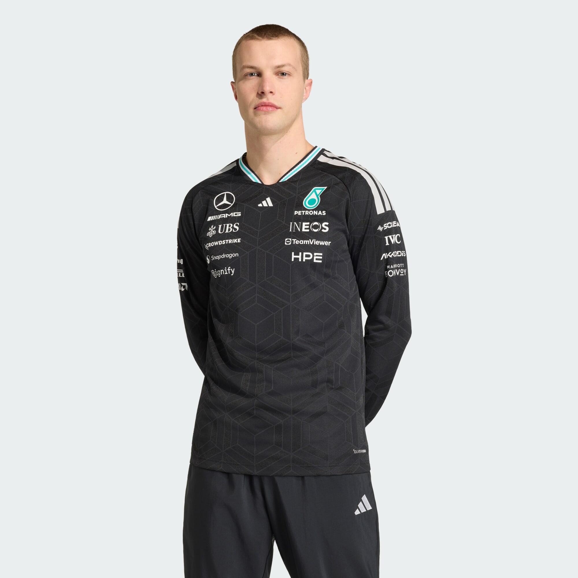 Tricou cu mânecă lungă mercedes - amg petronas formula 1 team driver authentic