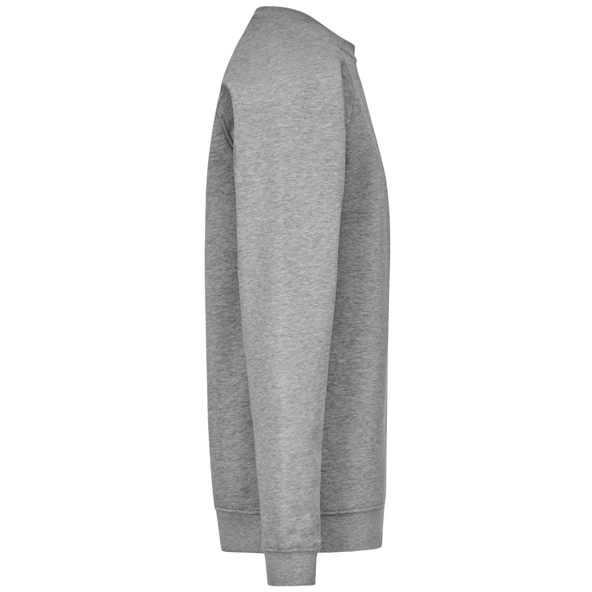 Felpa da uomo in cotone grigio da sportivo/a 2/3