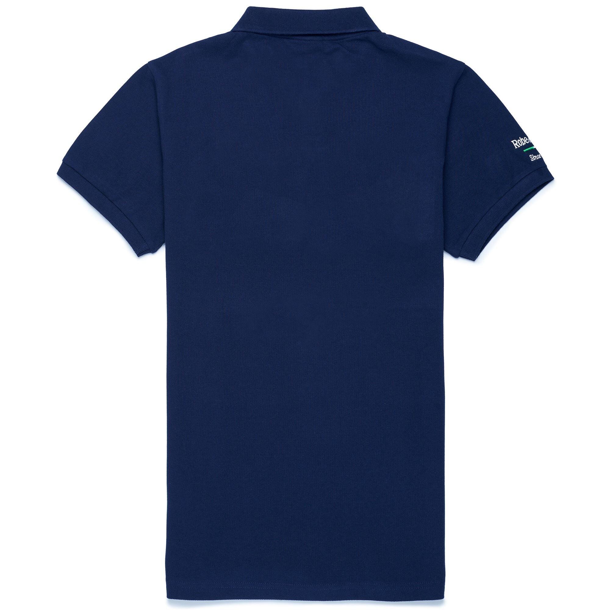 Polo da uomo in cotone blu da casual 2/2